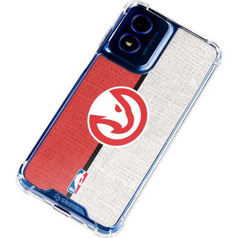NBA Atlanta Hawks Canvas Moto G 5G (2024) Clear Case